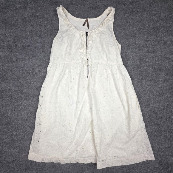 Stetson Dresses & Skirts - Stetson Western Dress Women XL White Sleeveless Lace Cottond Line Prarie Peasant